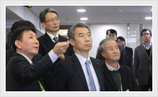 정종섭 행정자치부 장관 센터 방문