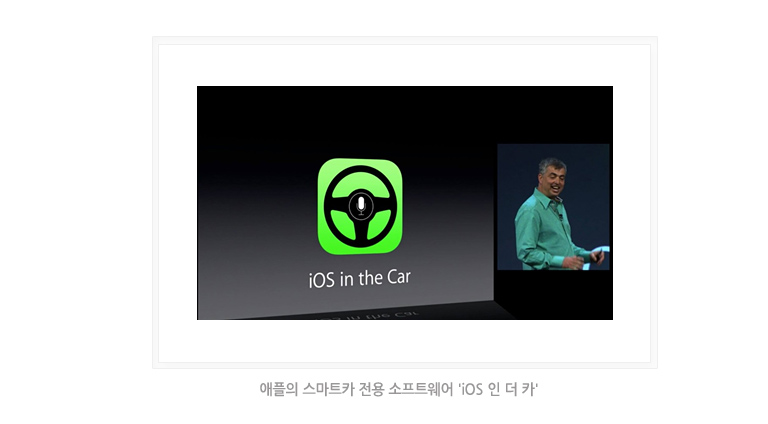 애플의 스마트카 전용 소프트웨어 iOS 인 더 